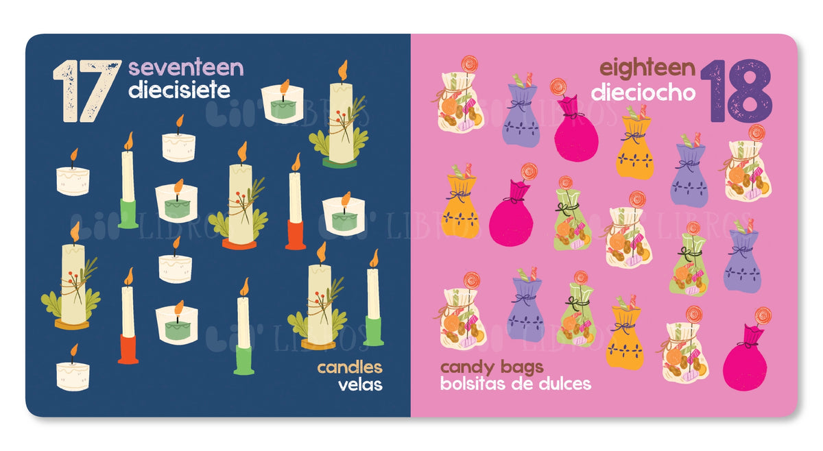 Las Posadas Numbers Bilingual Spanish Book Mexico In My Pocket