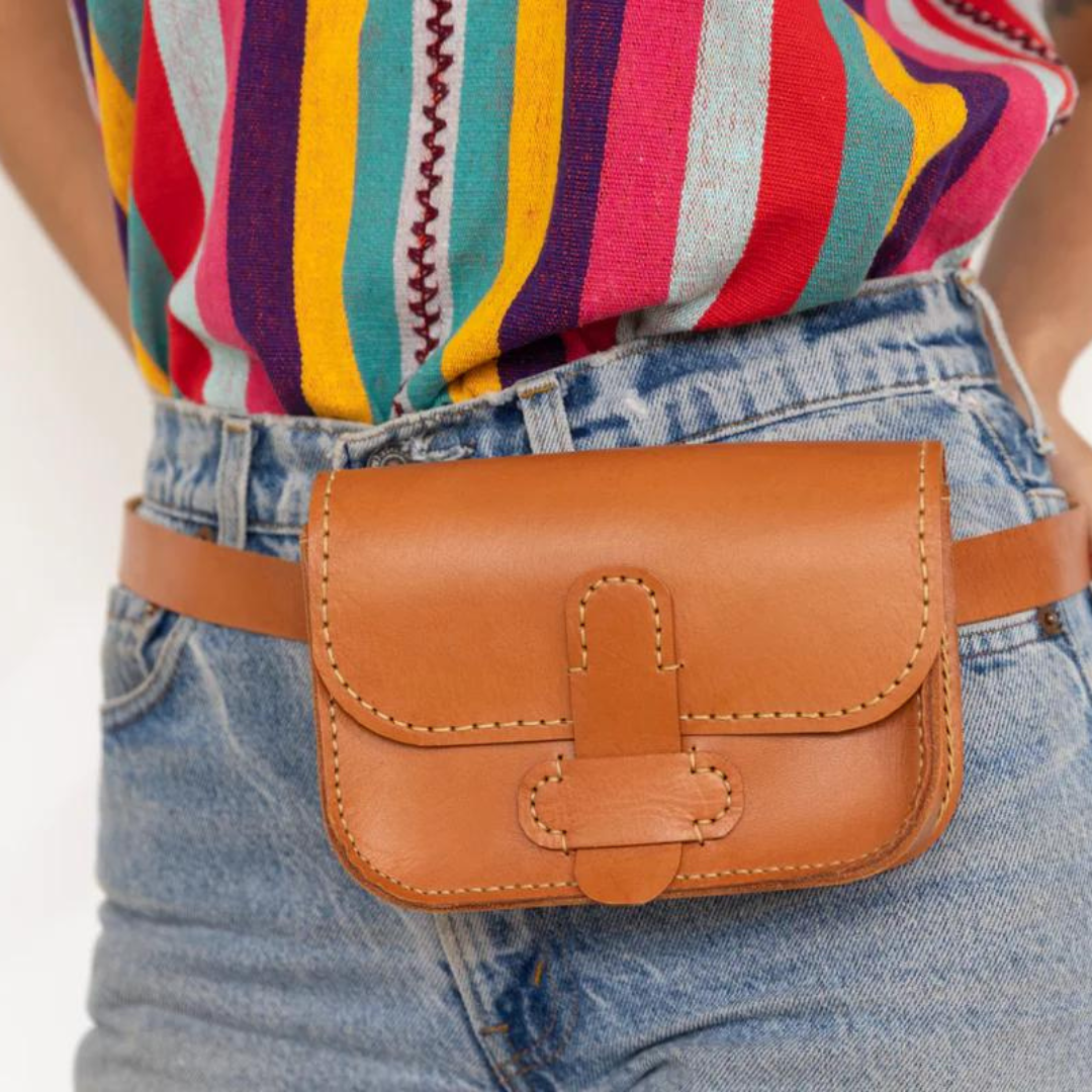 Lola Camel Leather Clutch or Belt Bag – Mexico In My Pocket