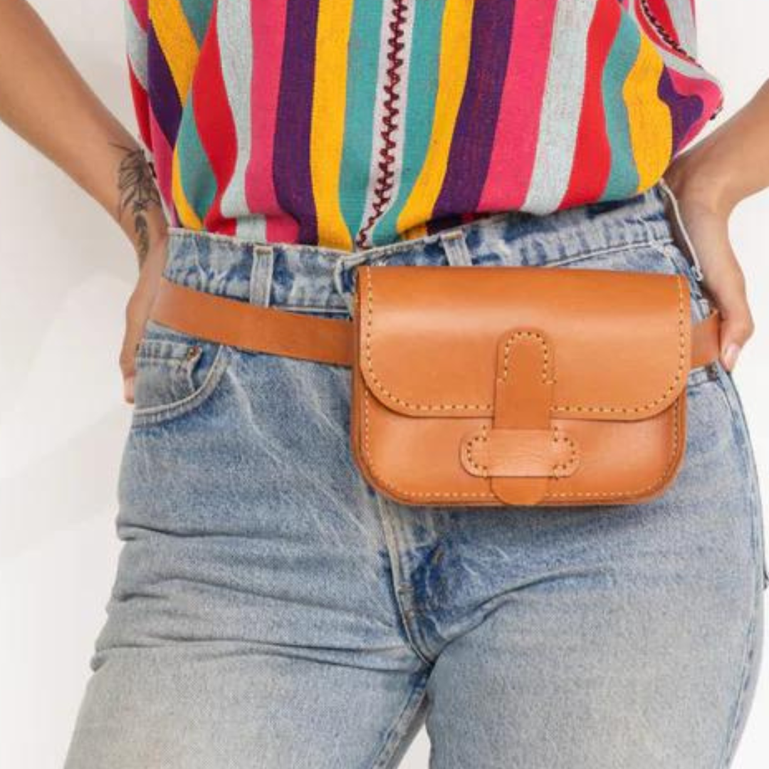 Lola Black Leather Clutch or Belt Bag – Mexico In My Pocket