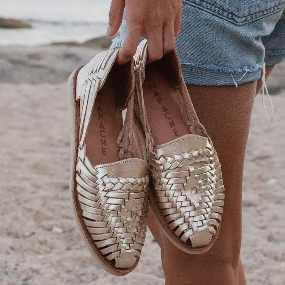 Rose gold sales mexican huaraches