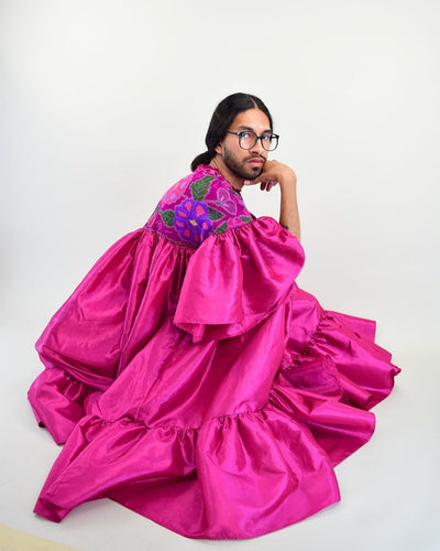 From Indigenous Textiles to Gender Fluidity, Fashion Designer Jesus Herrera Wants Marginalized People to Be Seen &amp; Respected