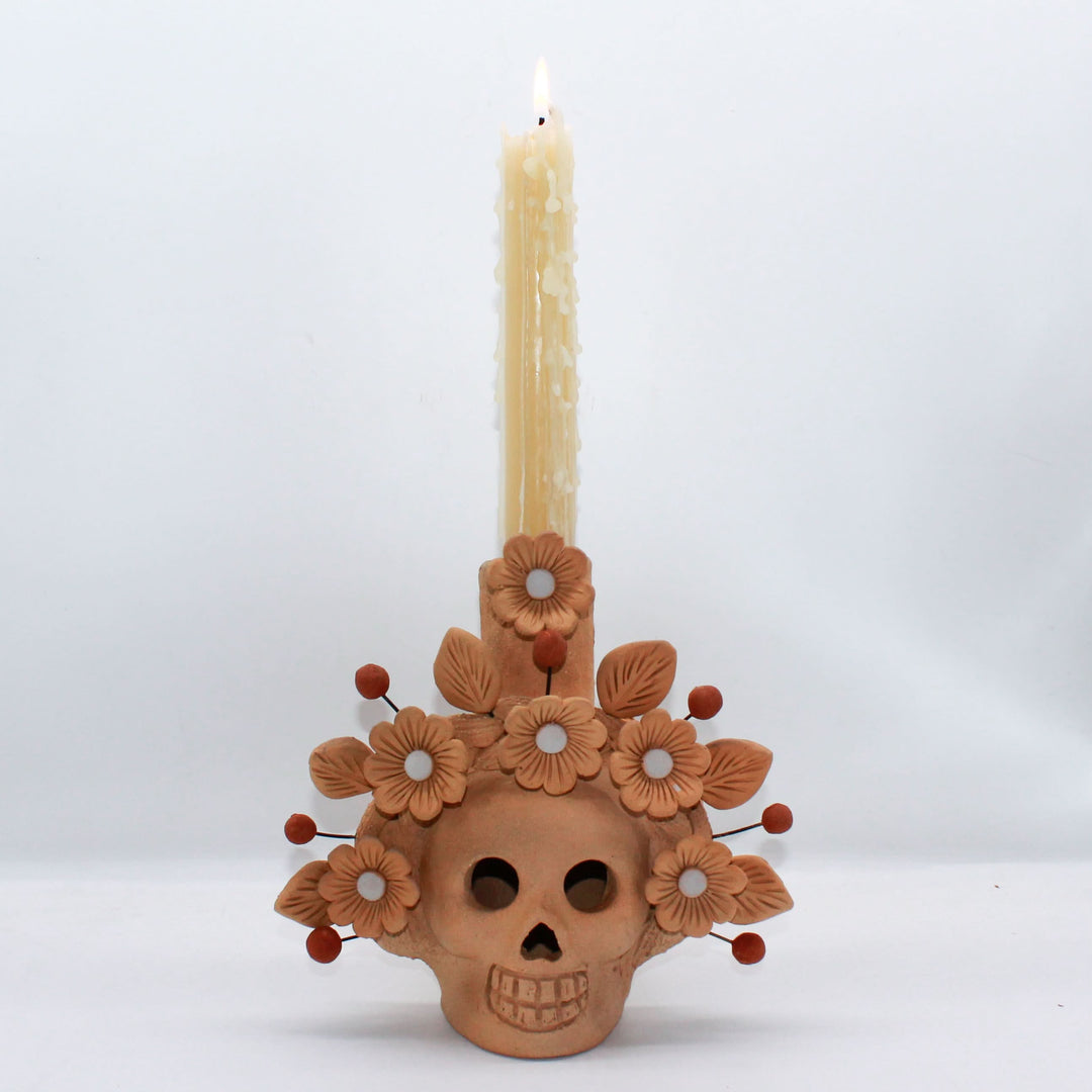 Day of the Dead Chandelier 2024 Candlestick Holder Mexican Pottery